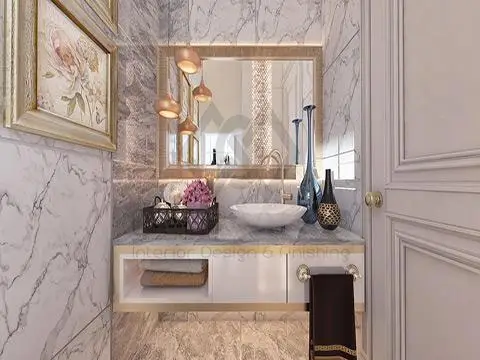 تصميم حمامات مميزة للضيوف